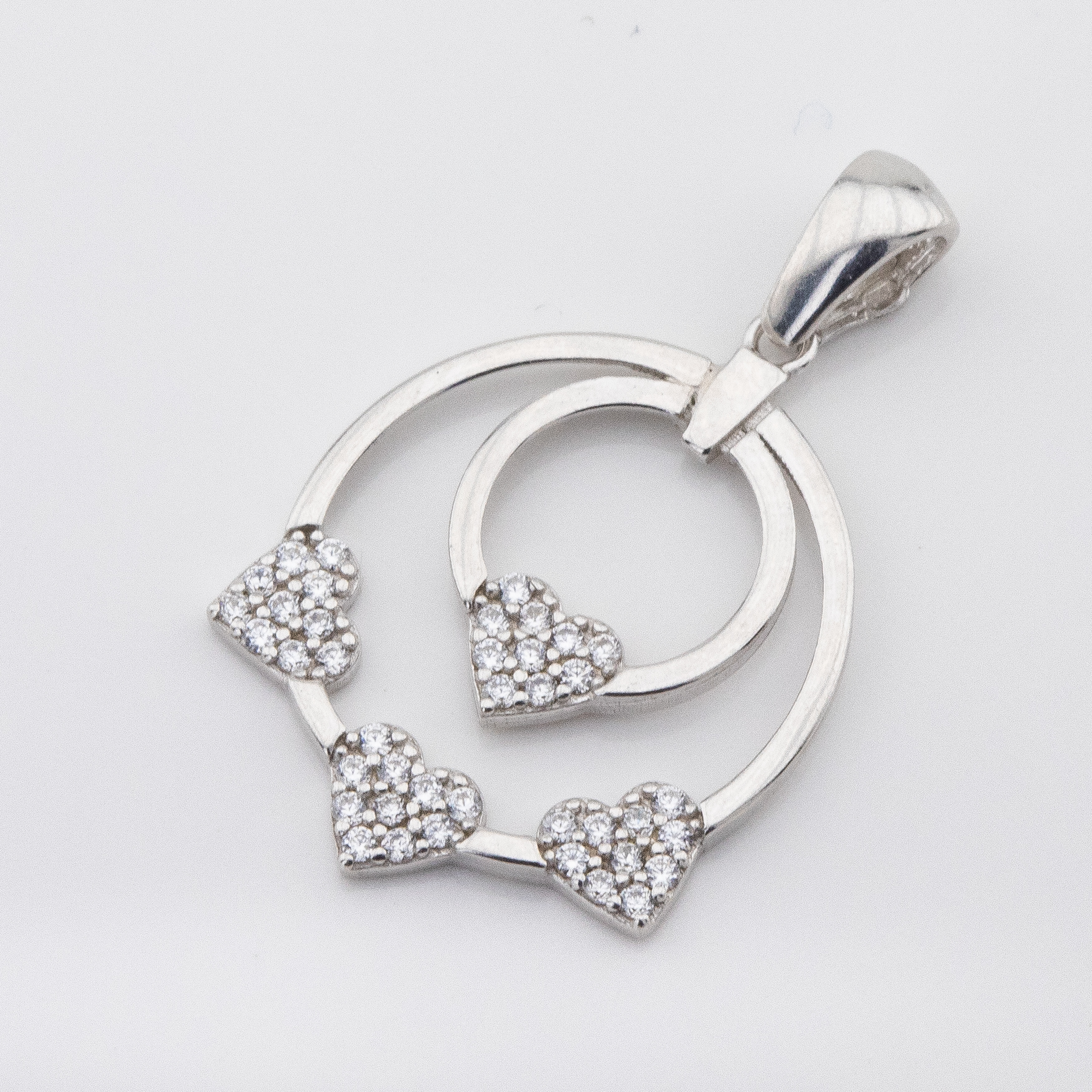 

Серебряная подвеска с фианитами P13755 Диамант