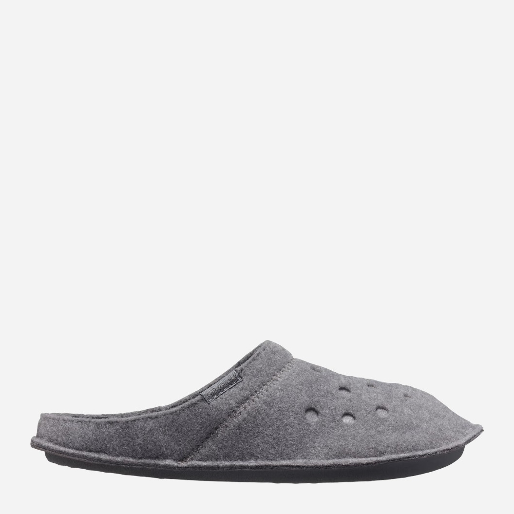 Акція на Жіночі домашні капці утеплені із закритим носком Crocs Classic Lined Slipper CR203600 37-38 (M5/W7) 23 см Сірі від Rozetka