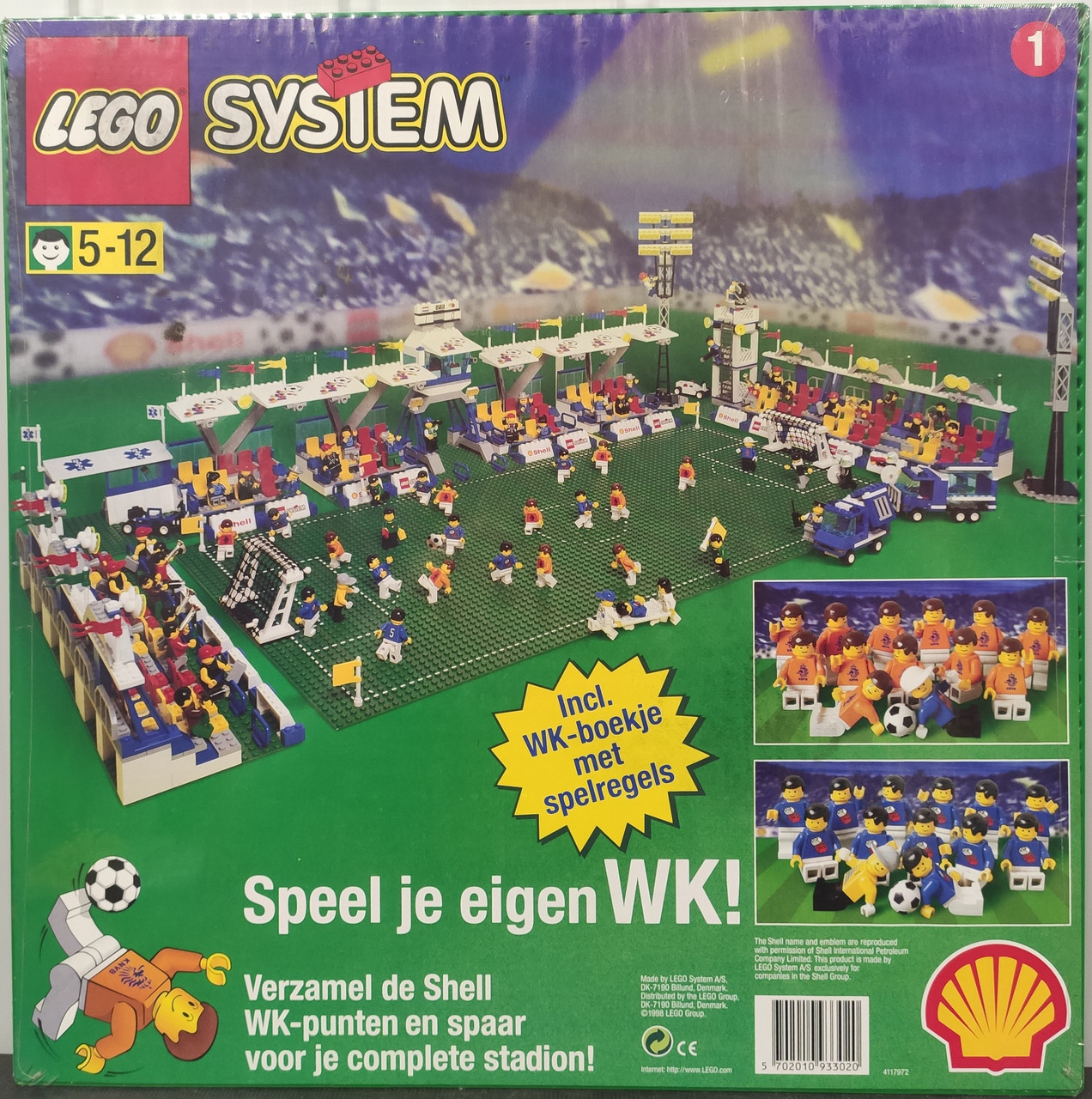 

Lego System Зеленая строительная пластина Футбольное поле 3302