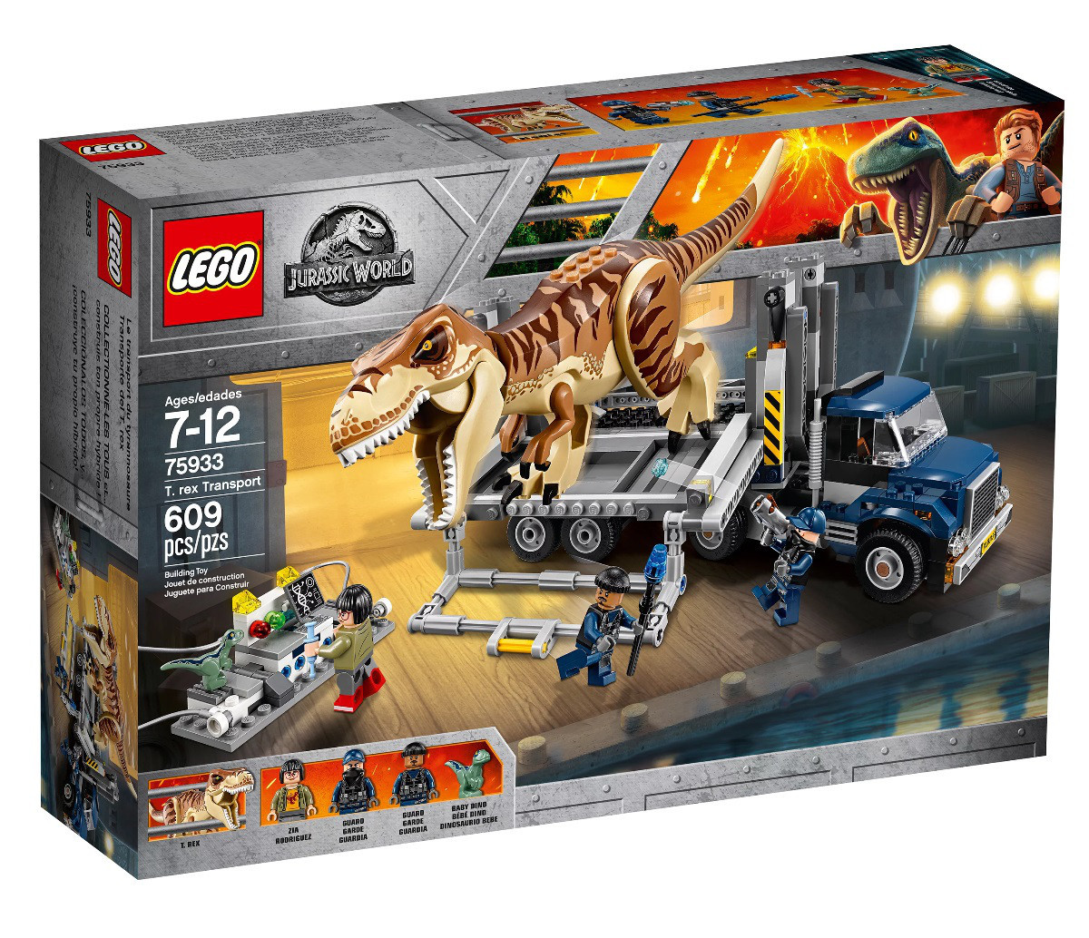 

Lego Jurassic World Транспорт для перевозки Тираннозавра 75933