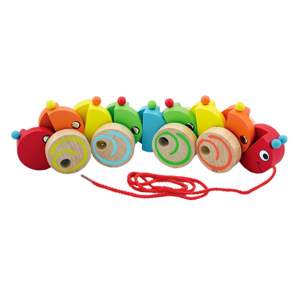 

Дерев'яна каталка Viga Toys Гусеничка (59950)