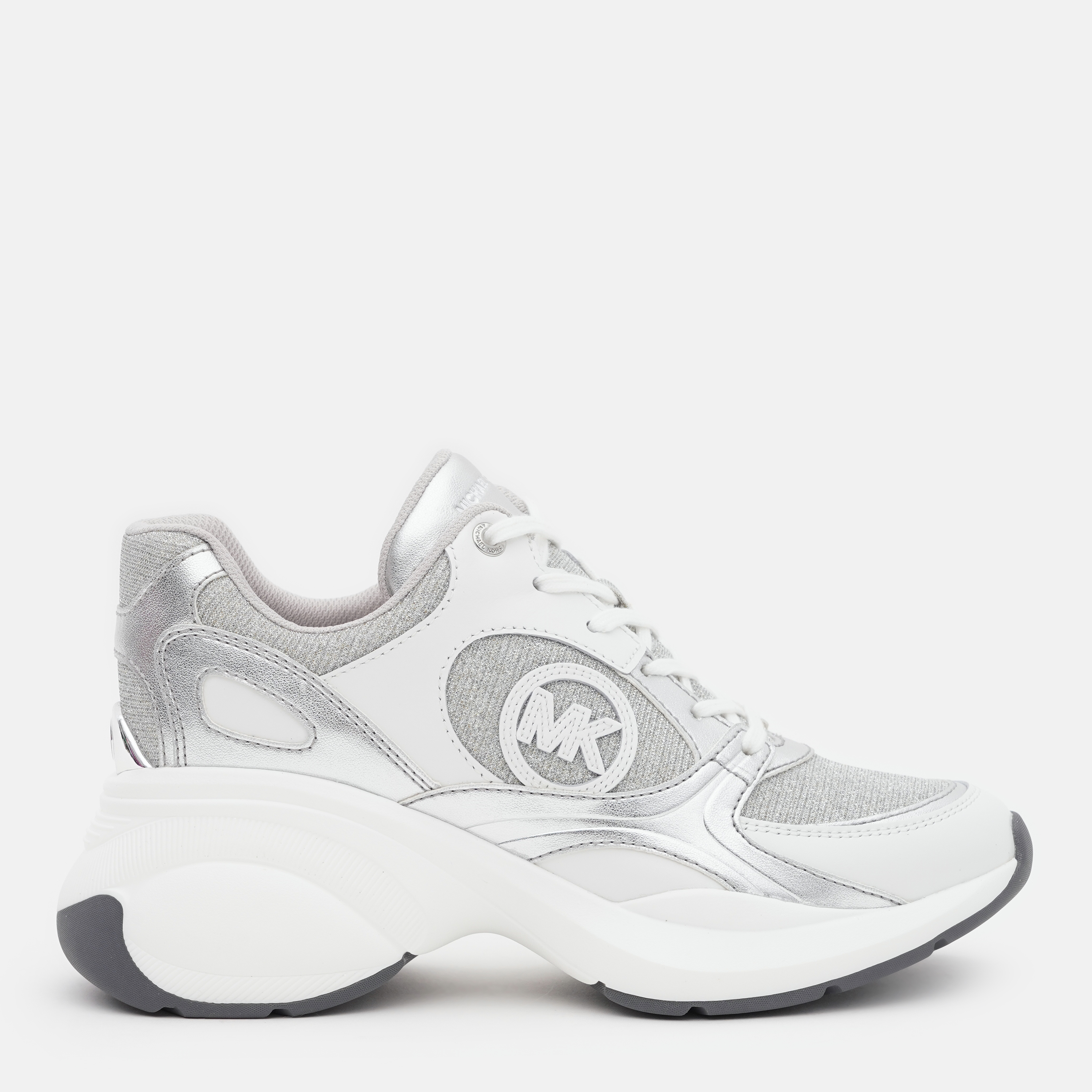 Акція на Жіночі снікери Michael Kors Zuma Trainer 43S4ZUFS3D-047 36 (6US) 22.9 см Silver Multi від Rozetka