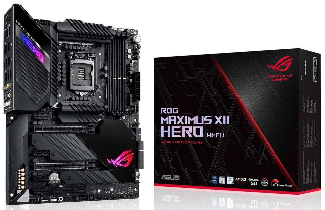 

Материнcкая плата ASUS MAXIMUS_XII_HERO_WI-FI s1200 Z490 4xDDR4 M.2 HDMI-DP Wi-Fi!!!BT ATX (JN63MAXIMUS_XII_HERO_WI-FI)