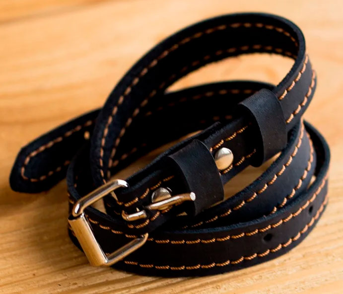 

Браслет Gridasov Leathercraft Liberty из натуральной кожи синий (WR-002-BL)