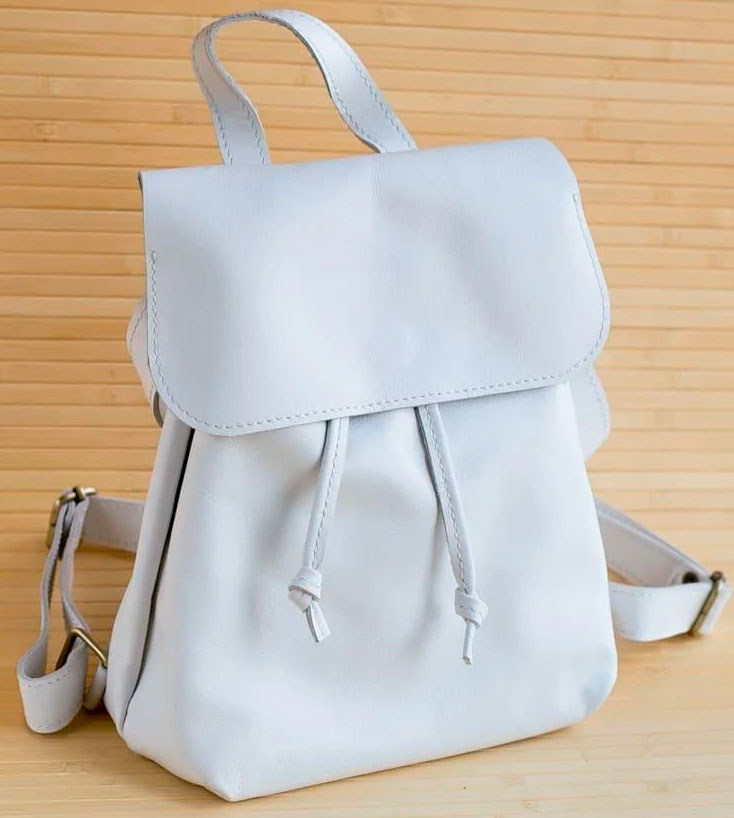 

Рюкзак Gridasov Leathercraft Torba из натуральной кожи белый (BG-033-WH)