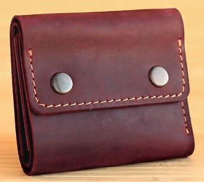 

Портмоне Gridasov Leathercraft Origami из натуральной кожи бордовое (WL-016-MR)