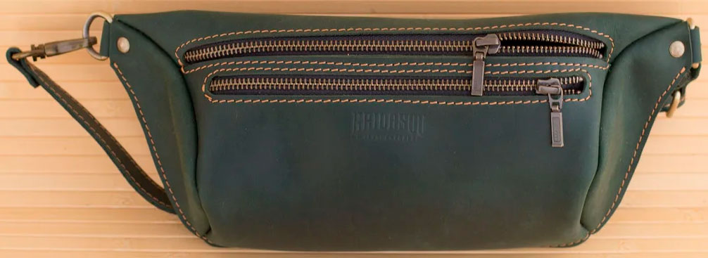 

Сумка-бананка Gridasov Leathercraft Scout поясная из натуральной кожи зеленая (BG-002-GR)