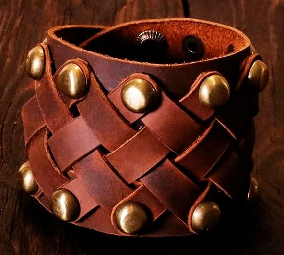 

Браслет Gridasov Leathercraft Xena из натуральной кожи коричневый (WR-001-BR)