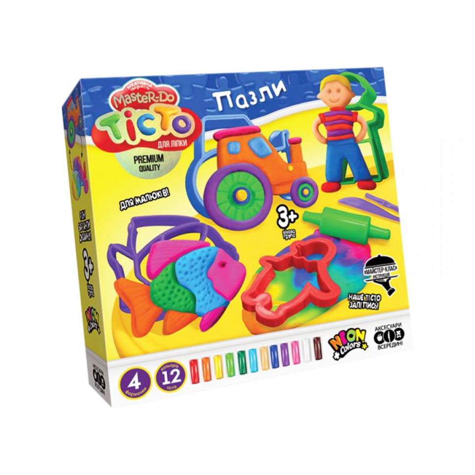 

Тесто для лепки Danko Toys "Master Do" ПАЗЛЫ укр (6) TMD-11-01U 136689