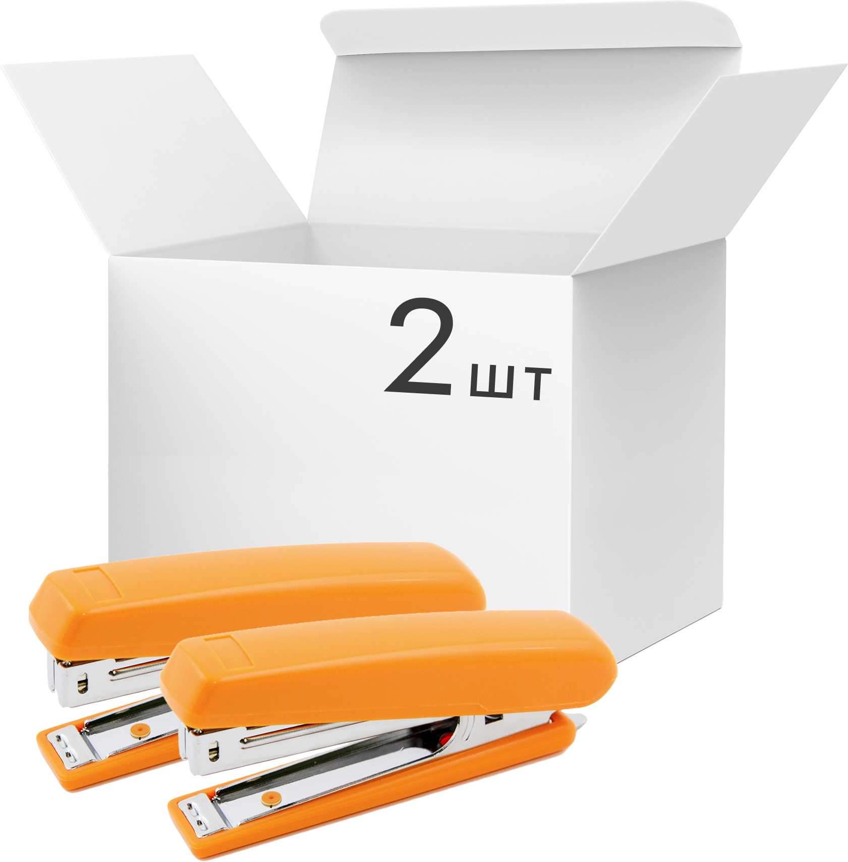 

Набор степлеров KLERK №10 15 листов Оранжевых 2 шт (Я45198_KL2032_2)