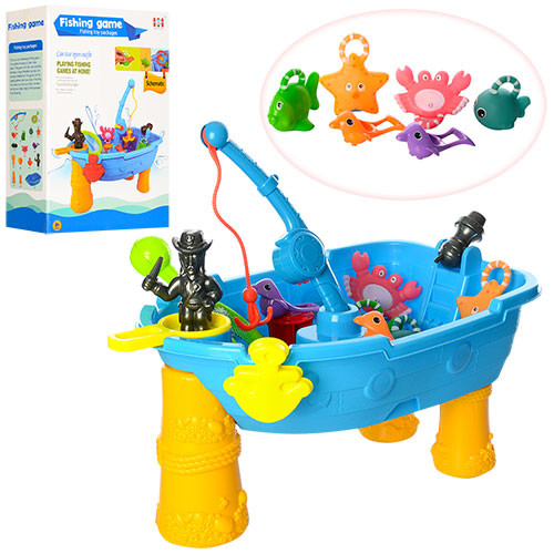 

Игрушечный столик-рыбалка ZHECONG TOYS 32х46х15 см (det0003531) Синий