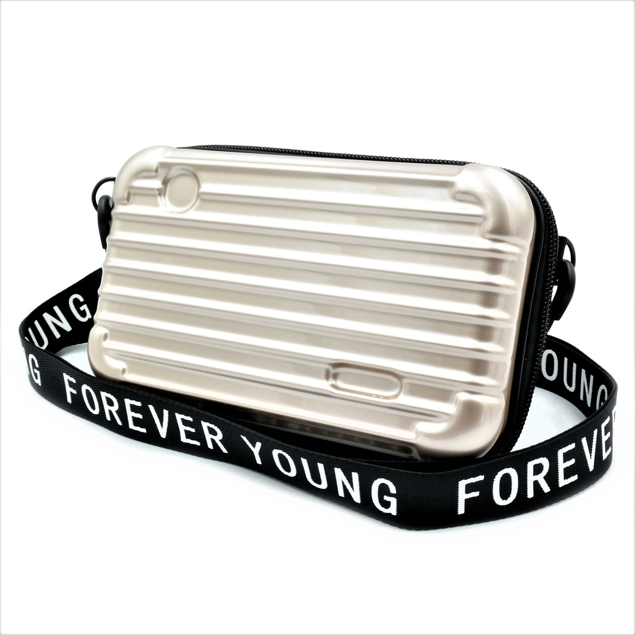 

Сумка женская на плечо Forever young 18х10х6 см Золотистый