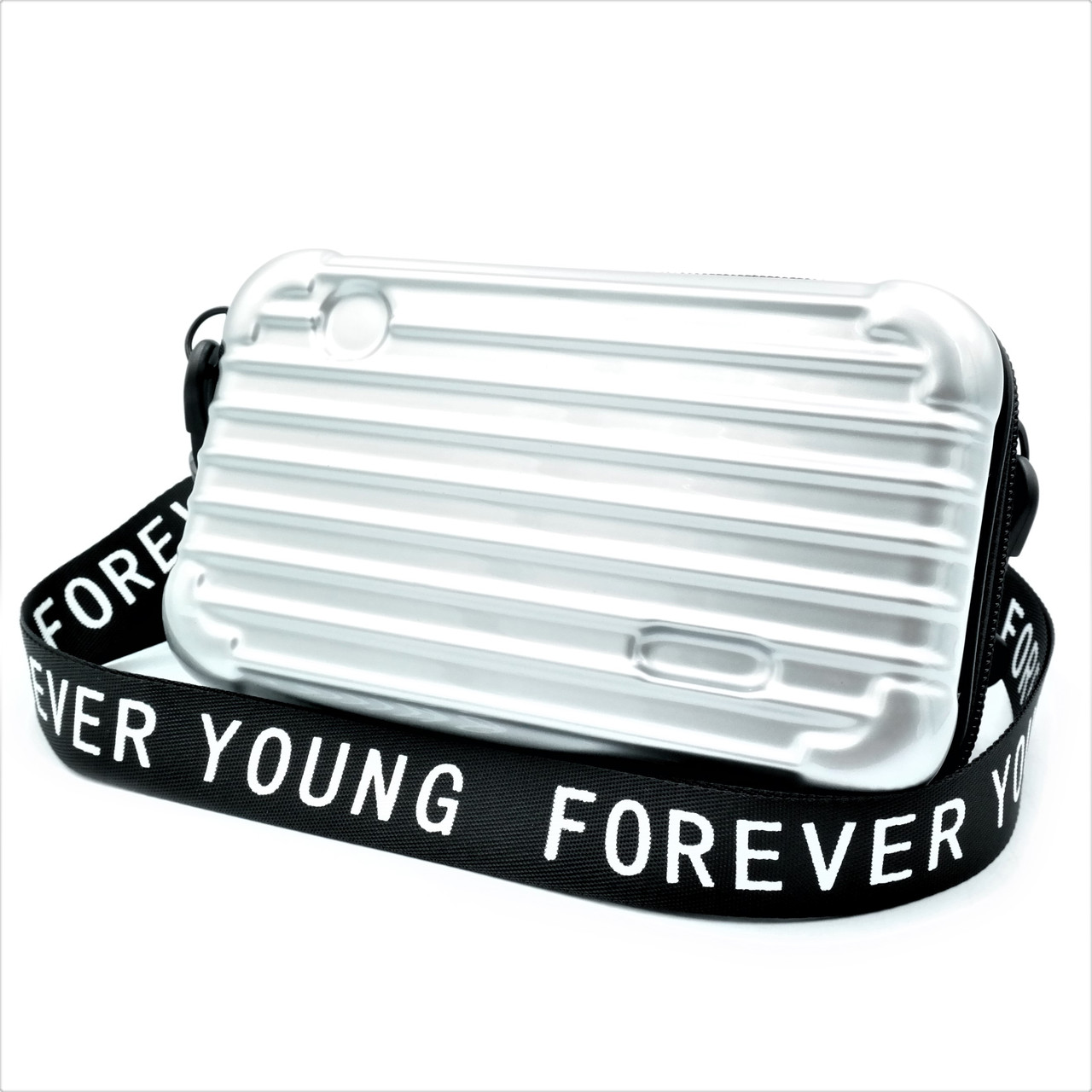 

Сумка женская на плечо Forever young 18х10х6 см Серебристый