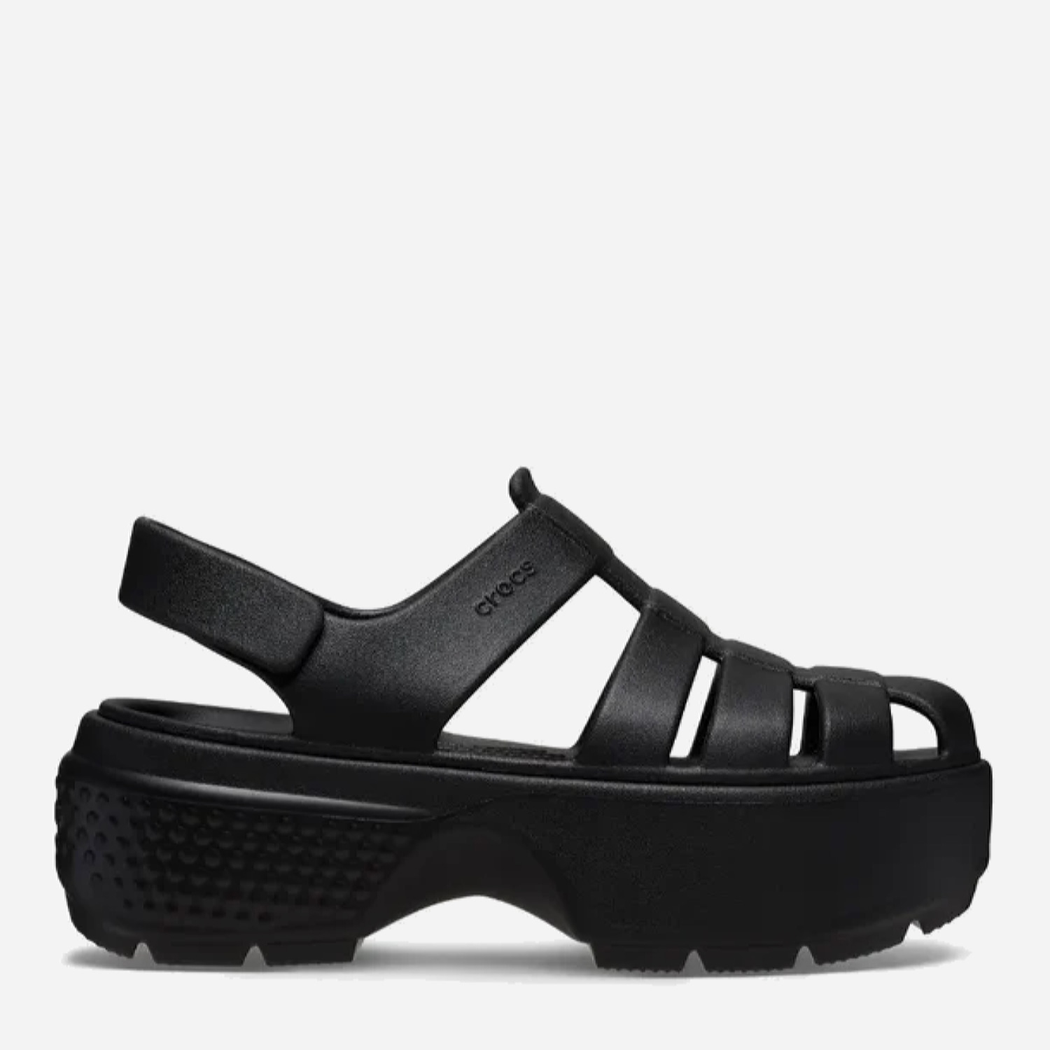 Акція на Жіночі сандалії Crocs Stomp Fisherman Sandal Blk 209938-001 36-37 (M4/W6) 22 см Blk (001) від Rozetka