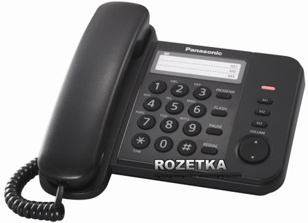 Акція на Panasonic KX-TS2352UAB Black від Rozetka UA