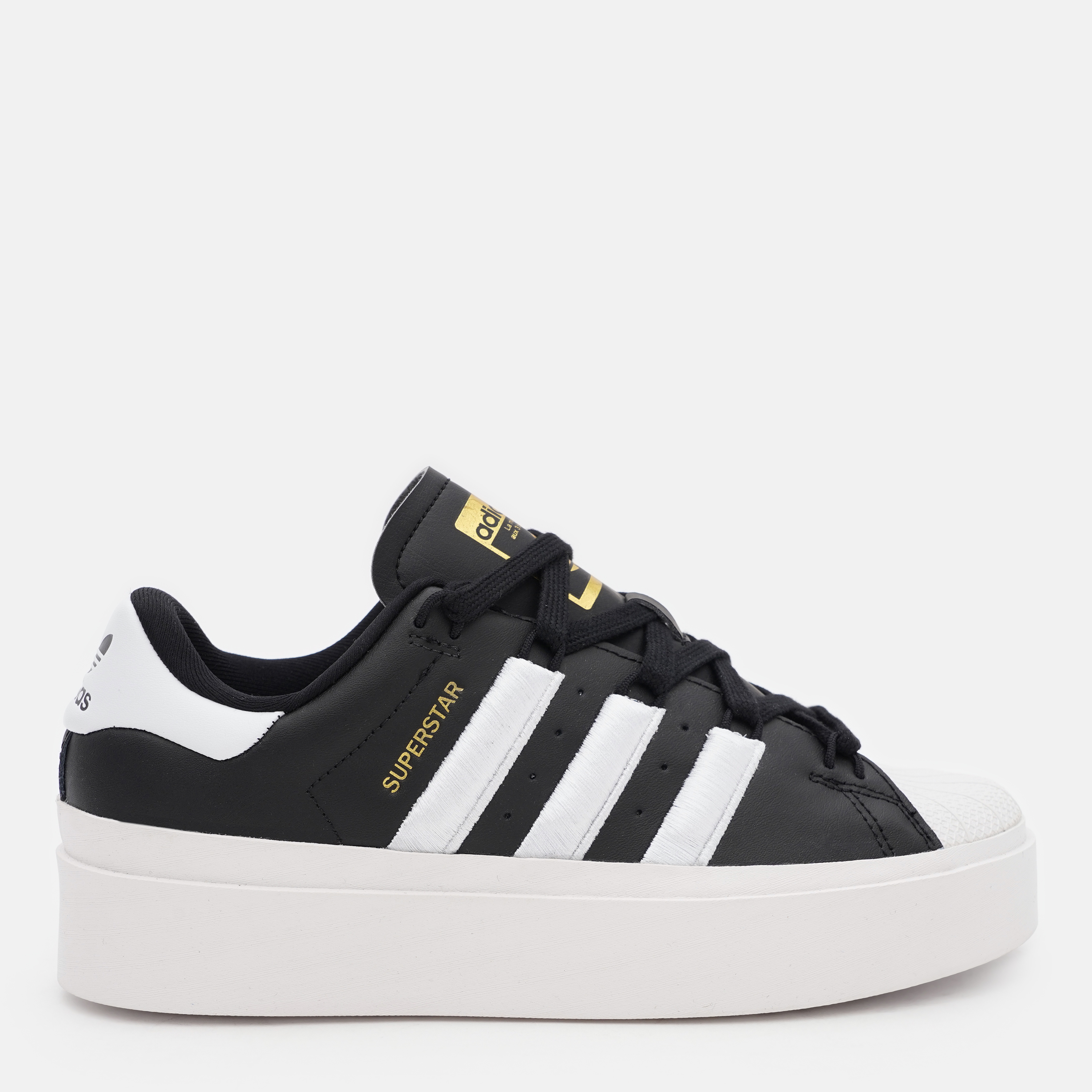 Акція на Жіночі кеди низькі Adidas Superstar Bonega W GX1841 39.5 (6UK) 24.5 см Cblack/Ftwwht/Goldmt від Rozetka