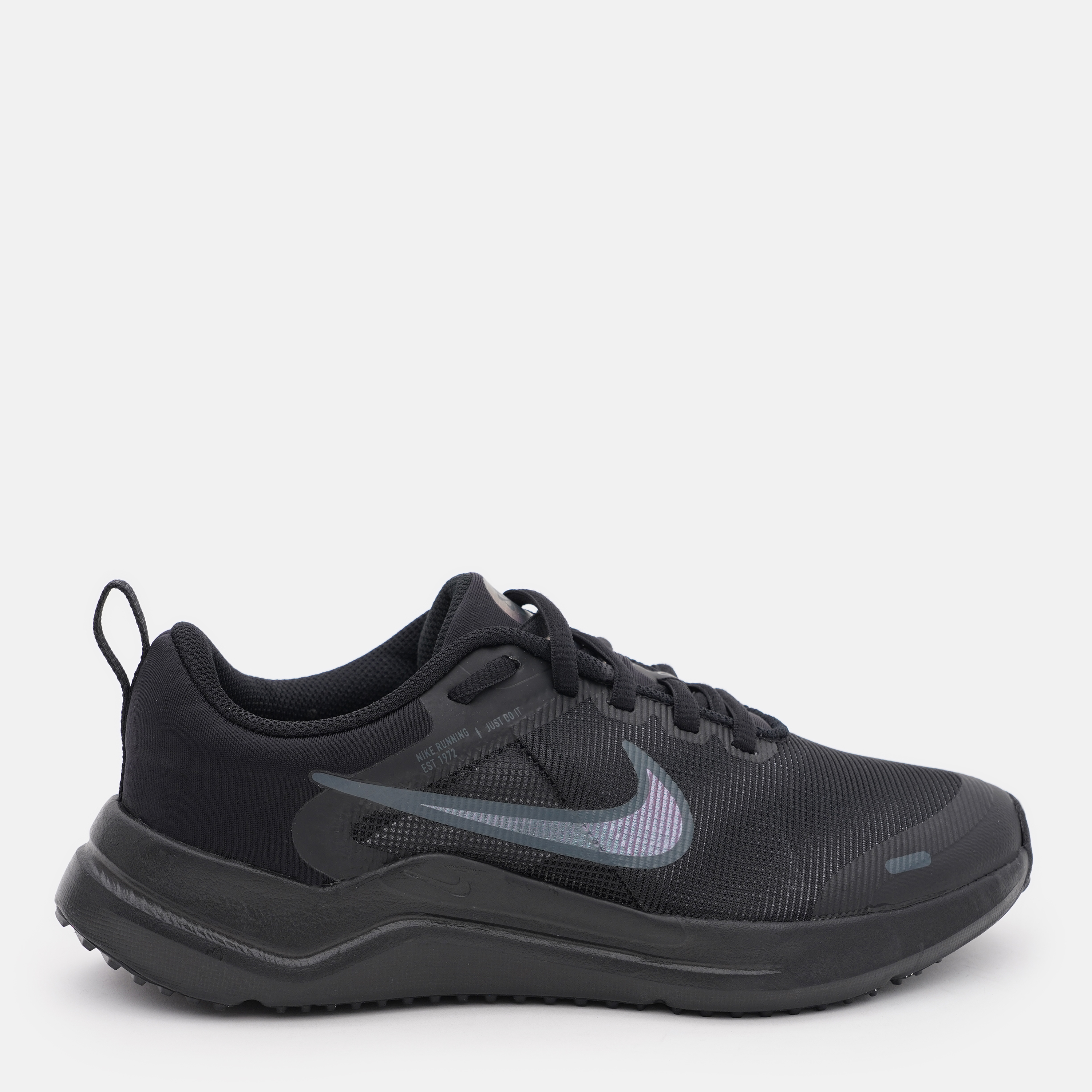 Акція на Підліткові кросівки для хлопчика Nike Downshifter 12 Nn (Gs) DM4194-002 39 Black/Black-Lt Smoke Grey від Rozetka