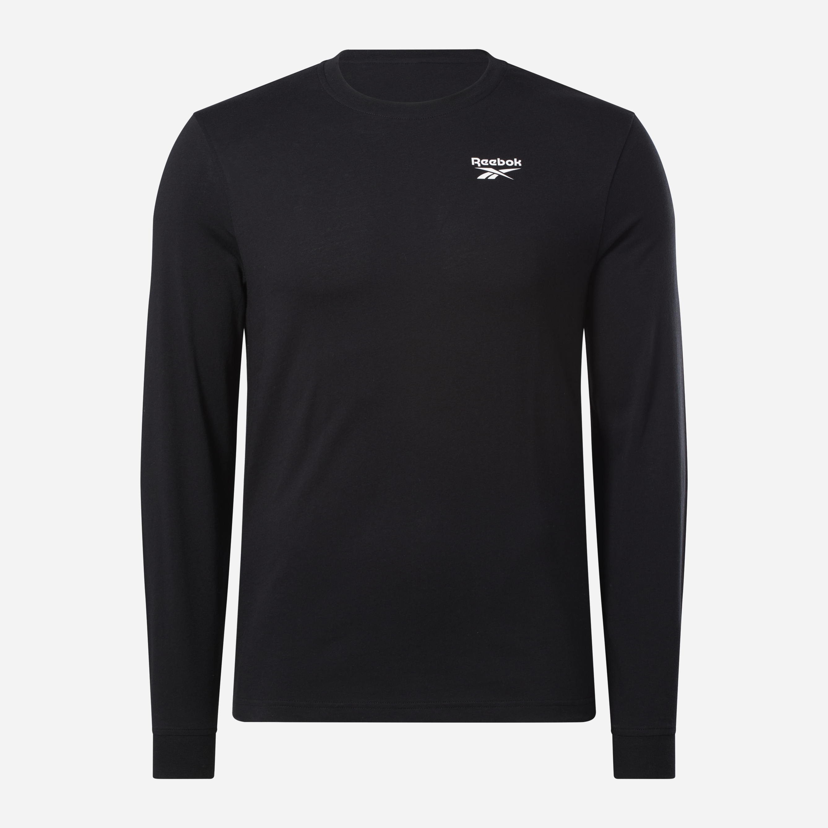 Акція на Лонгслів чоловічий Reebok Identity Small Logo Ls Tee 100070399 M Чорний від Rozetka