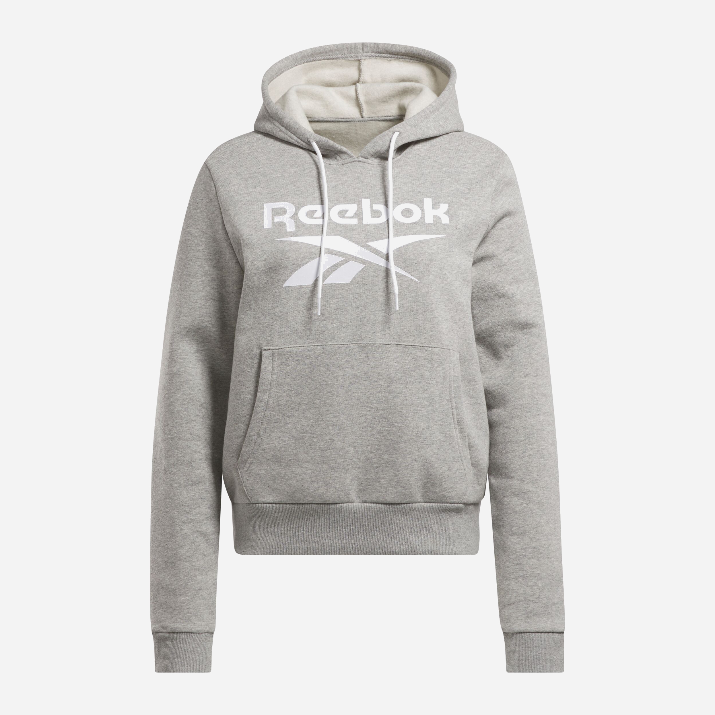 Акція на Худі утеплене жіноче Reebok Identity Big Logo Fleece Hoodie 100071917 2XS Сіре від Rozetka