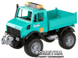 Игрушка Bruder грузовик MB Unimog с лебёдкой М1:16 (02471) – фото ...