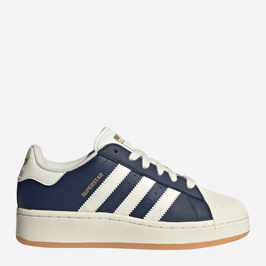 Акція на Жіночі кеди низькі adidas Originals Superstar XLG W ID5699 38 (5UK) Темно-сині від Rozetka