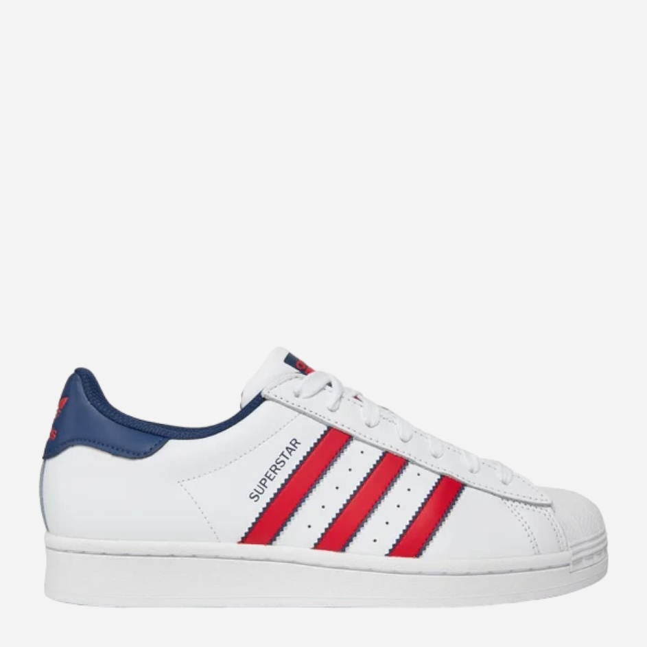 Акція на Чоловічі кеди низькі adidas Originals Superstar IG4318 41.5 (7.5UK) Білий/Синій від Rozetka