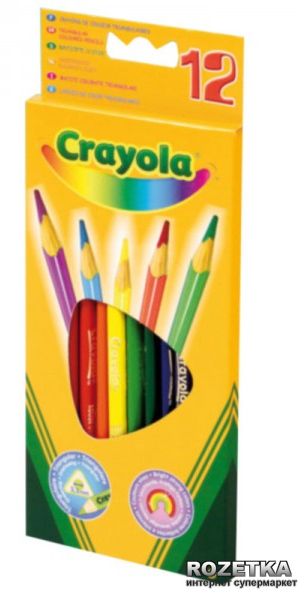 

Цветные карандаши Crayola 12 шт (3612) (5010065036123)