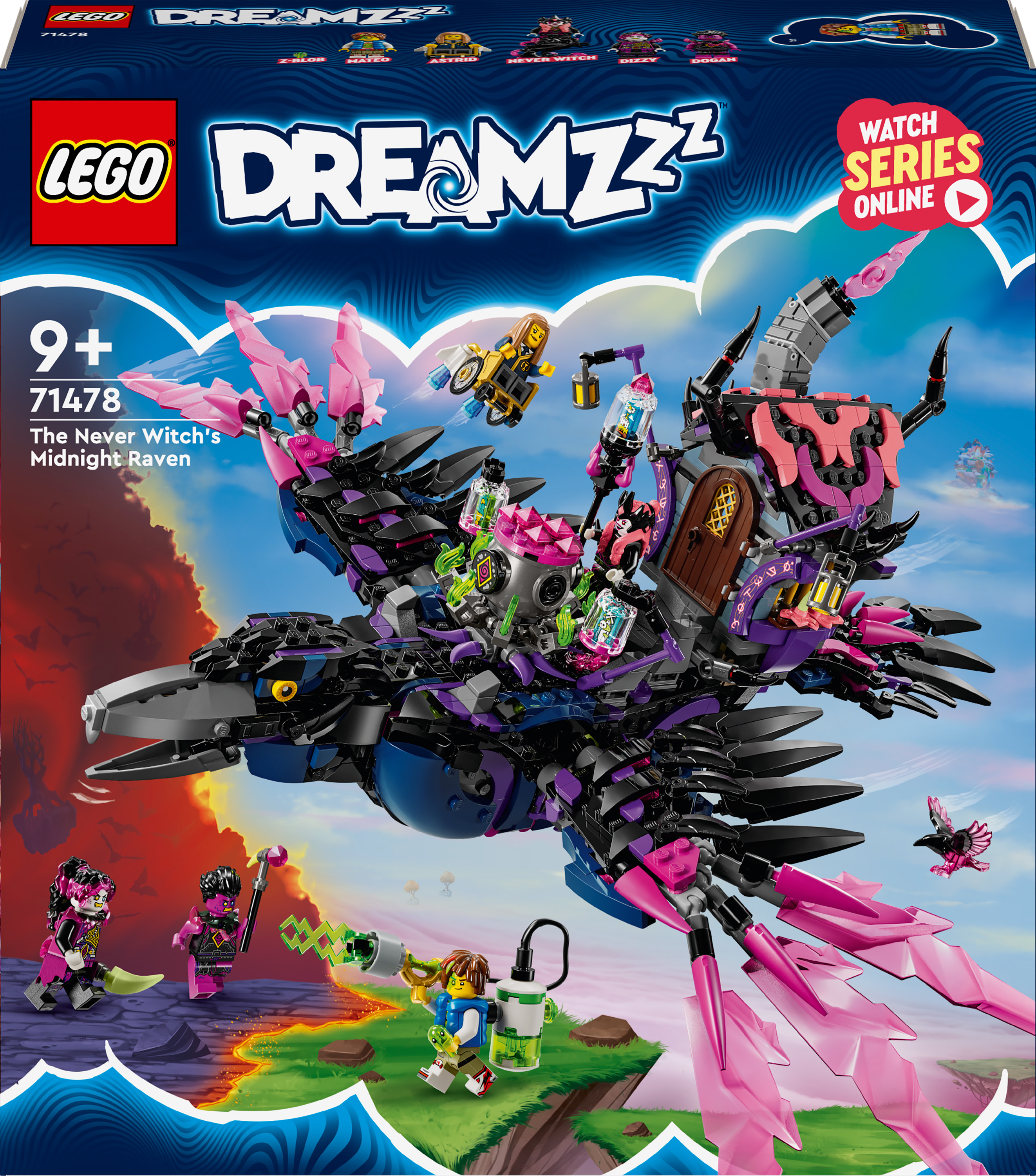 Конструктор LEGO DREAMZzz Полуночный ворон Неведомые 1203 детали