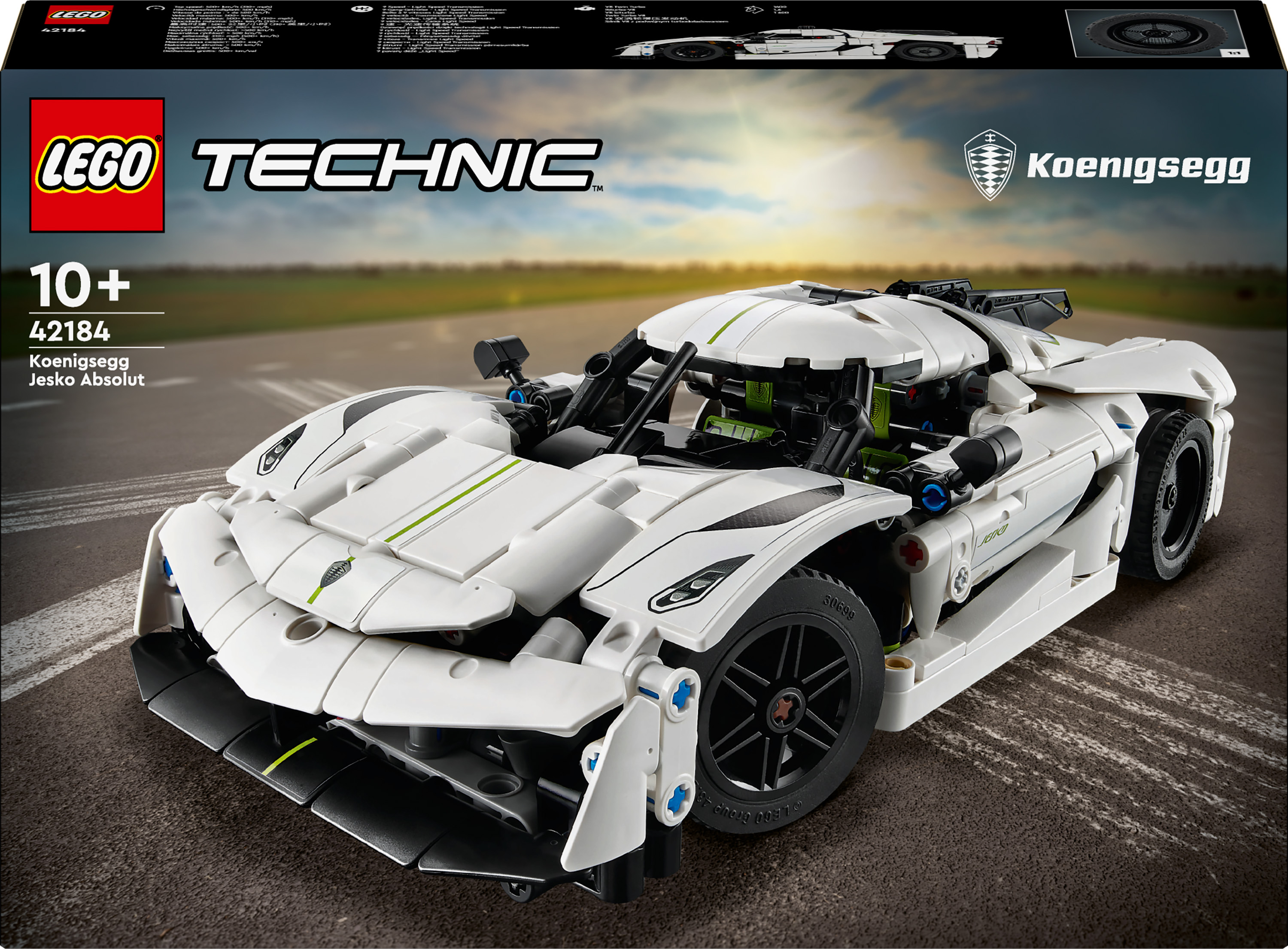 にこshopsです Конструктор LEGO Technic Koenigsegg Jesko Absolut - Білий гіперкар