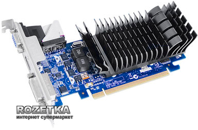 Видеокарта Asus PCI-Ex GeForce 210 SILENT LP 1024MB DDR3 (64bit) (589/ ...