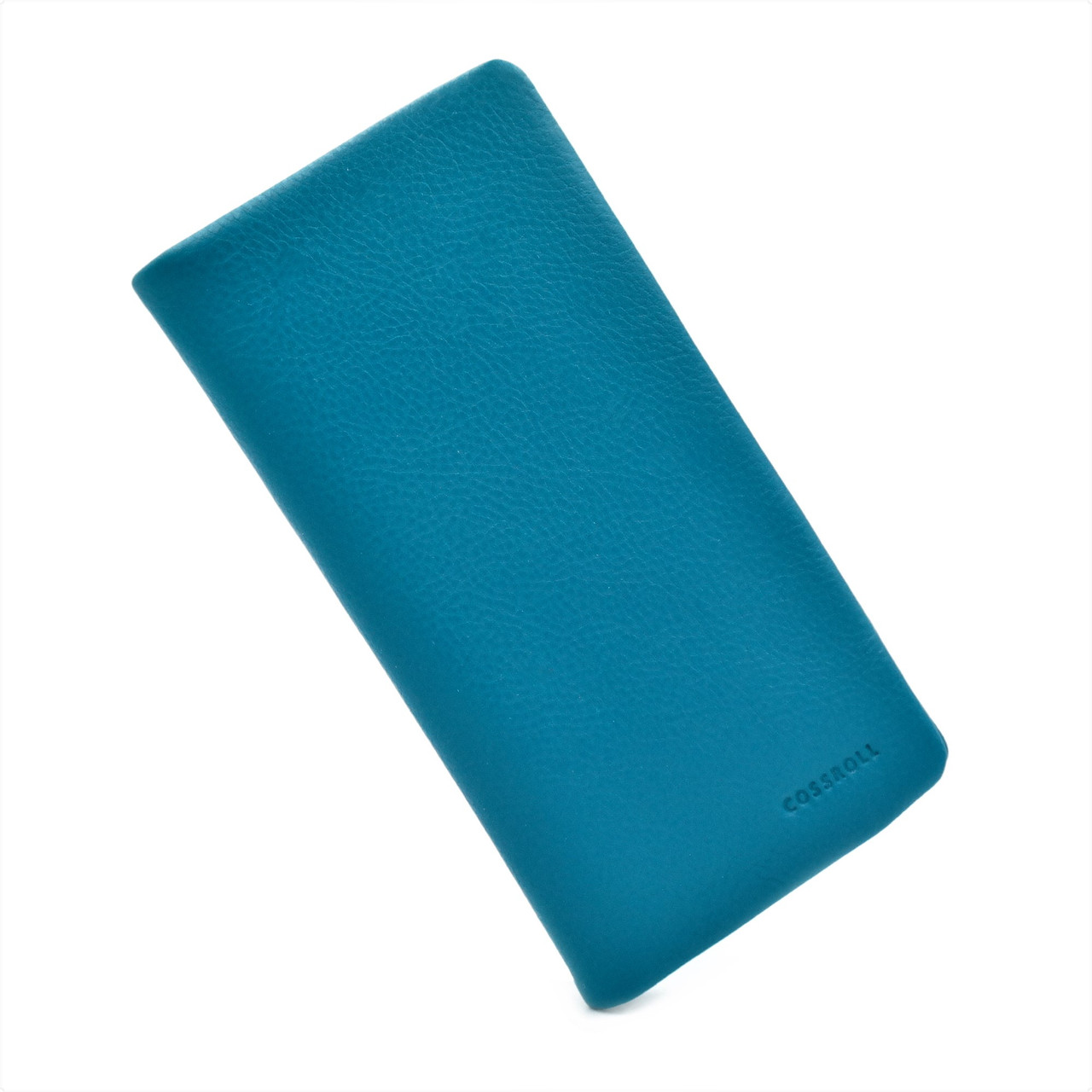 

Кожаный кошелек женский Weatro 18х9х2 см Голубой