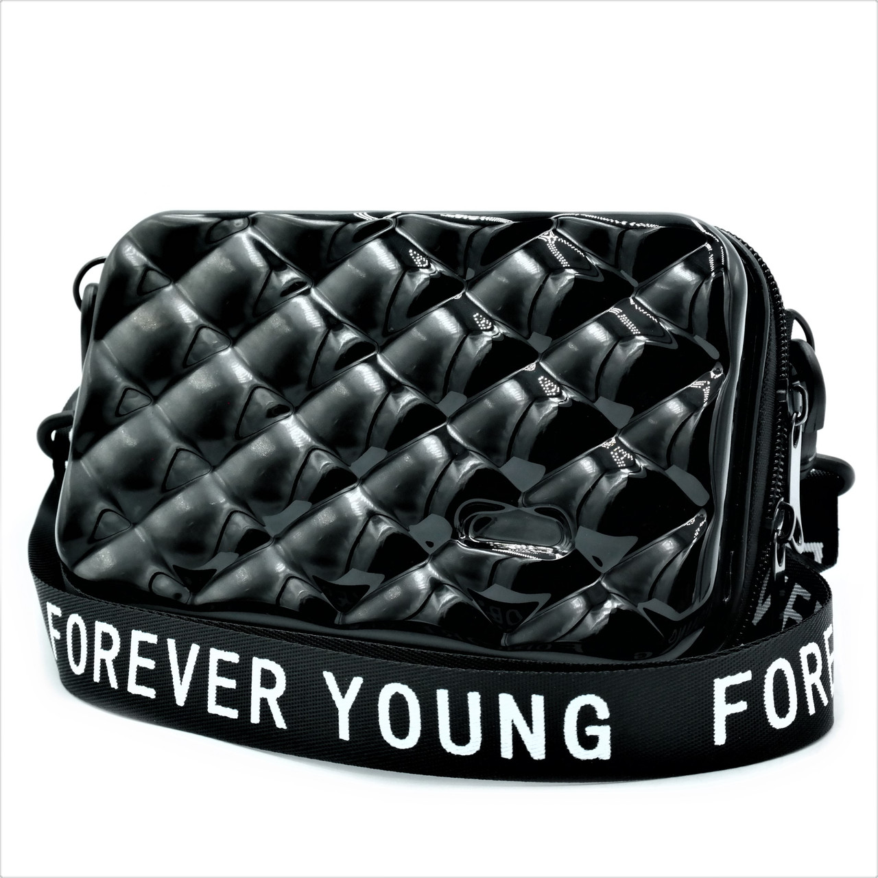 

Сумка женская на плечо Forever young 18х10х6 см Черный