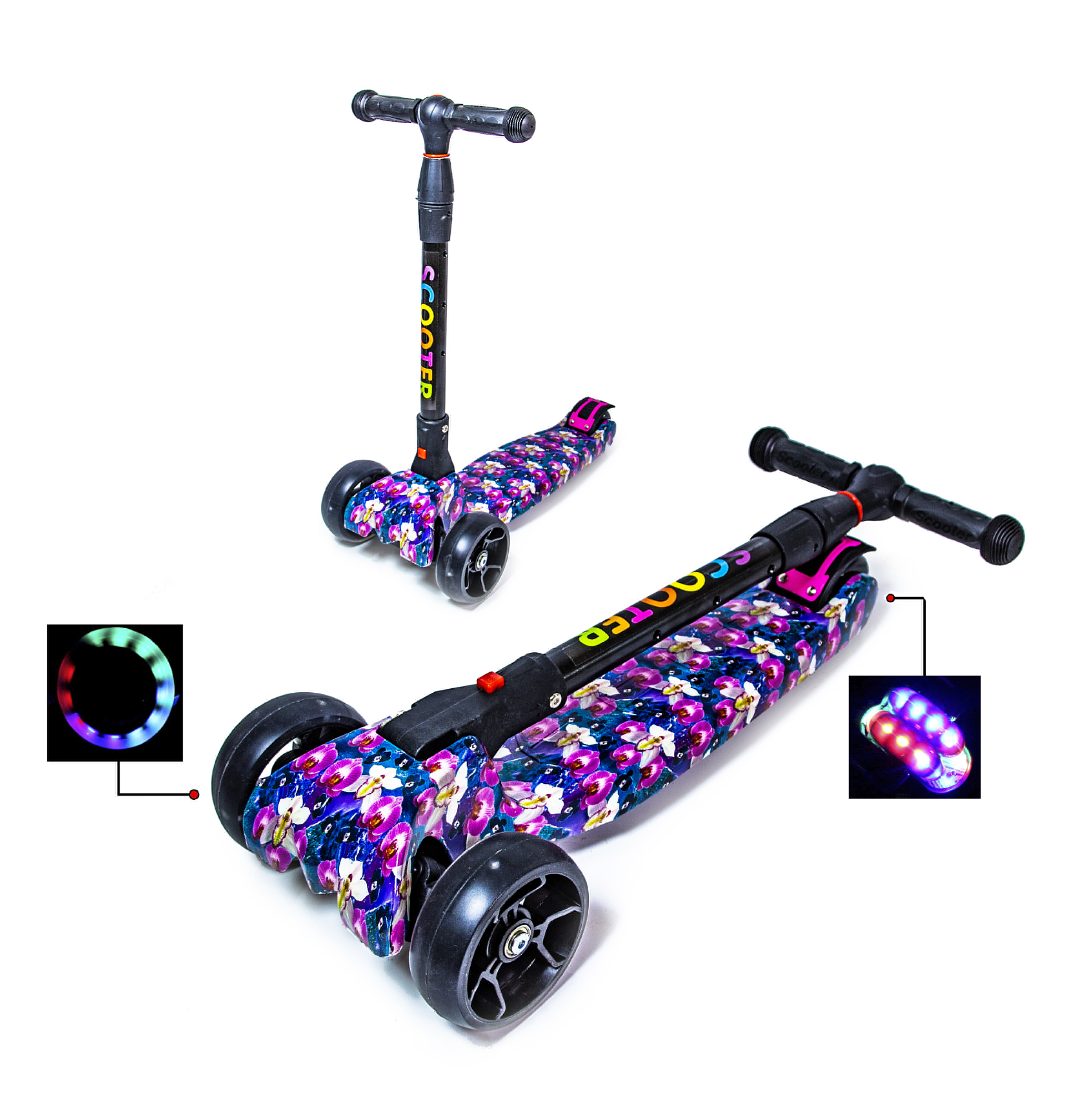 

Детский самокат Scale Sports 55х56х13 см (det0004243) Комбинированный