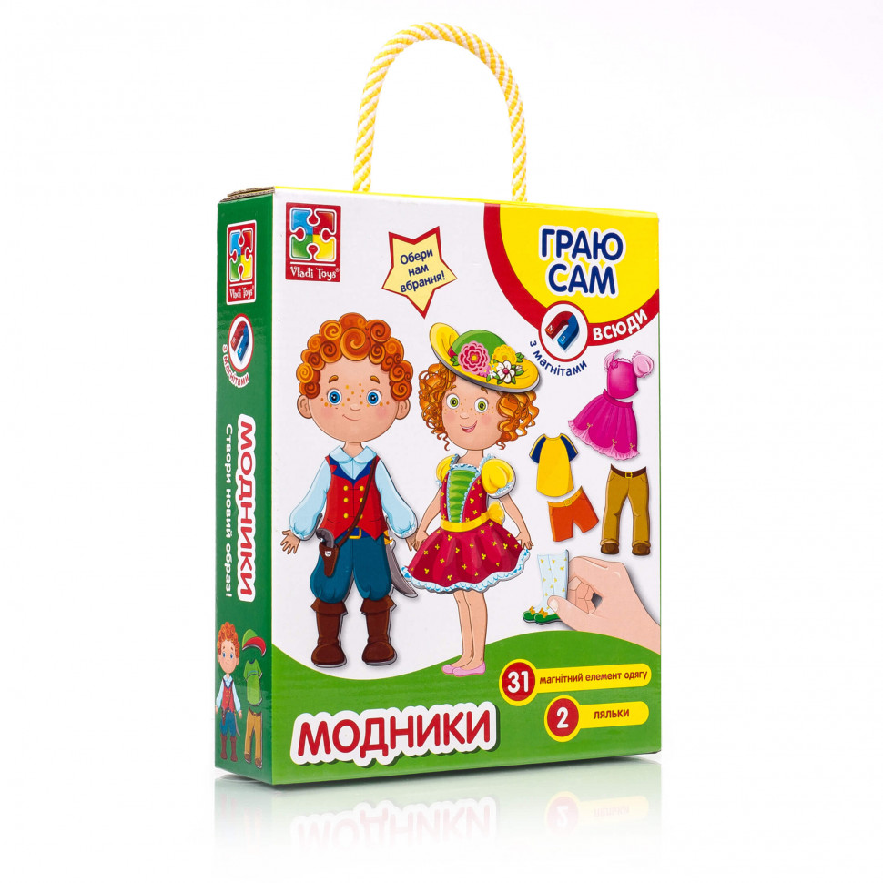 

Магнитная игра-одевашка "Модники" VT3702-06 (укр)