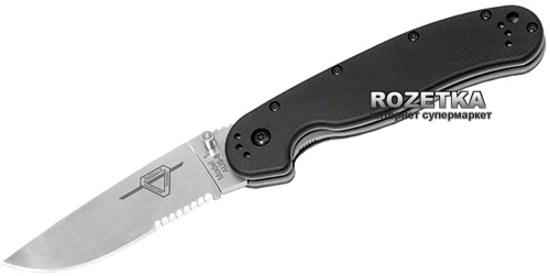 

Карманный нож Ontario RAT Model 1 Satin Partial Serration (ON8849) Black