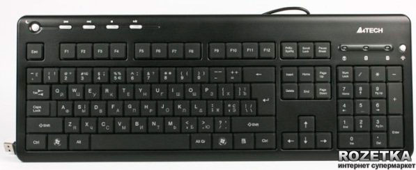 

Клавиатура проводная A4Tech KD-126-2 с белой подсветкой USB (4711421859165)