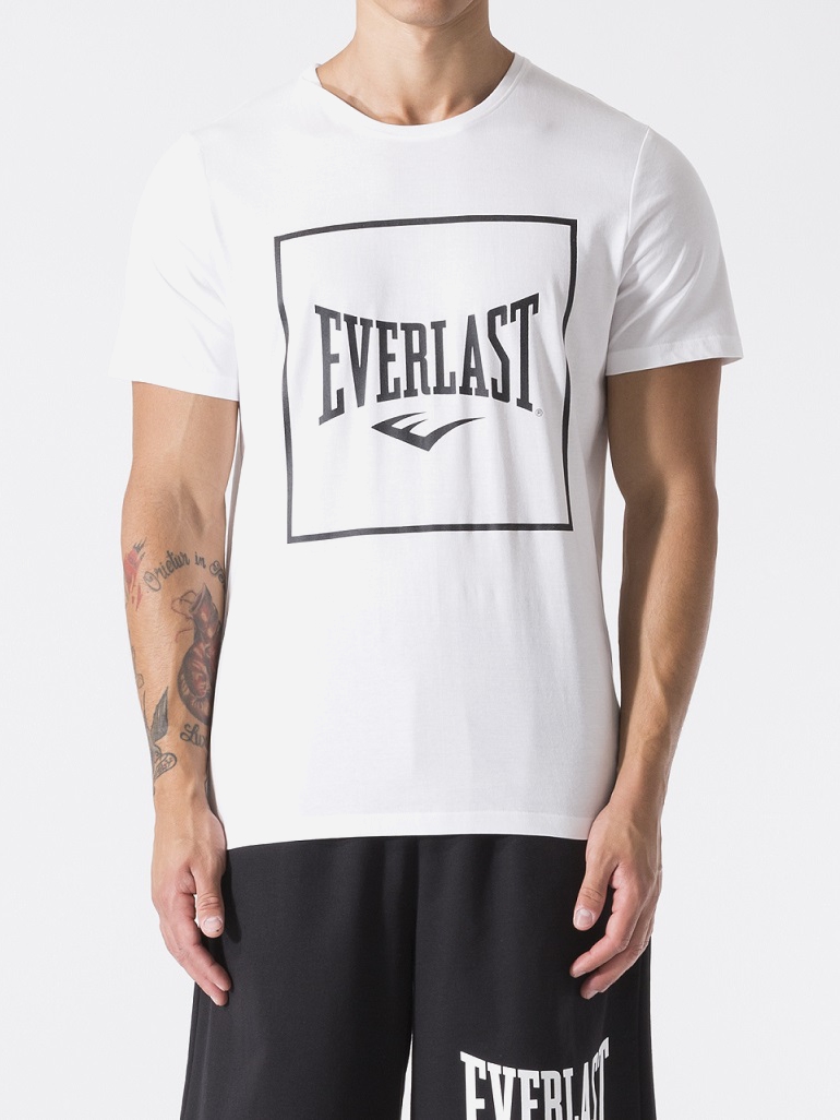 Акція на Футболка бавовняна довга чоловіча Everlast 37M291J86-1100 2XL Біла від Rozetka