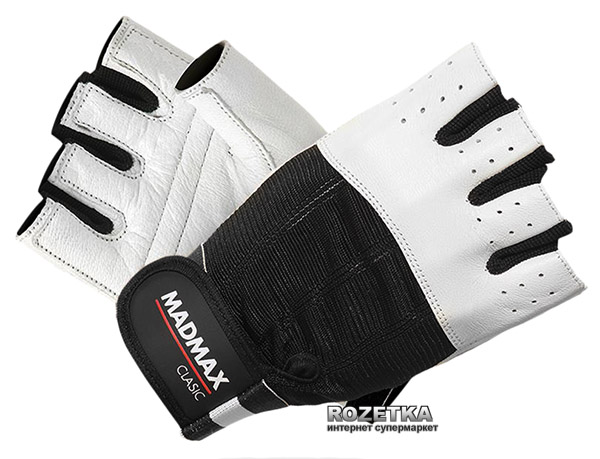 

Перчатки для фитнеса MadMax Classic MFG 248 (M) Белый (8591325002166)