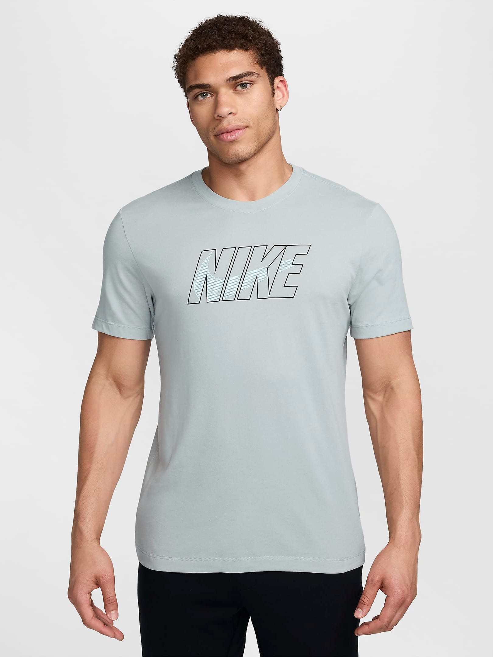 Акція на Футболка чоловіча Nike M Nk Df Tee Slub Hbr FZ8028-063 XL Сіра від Rozetka