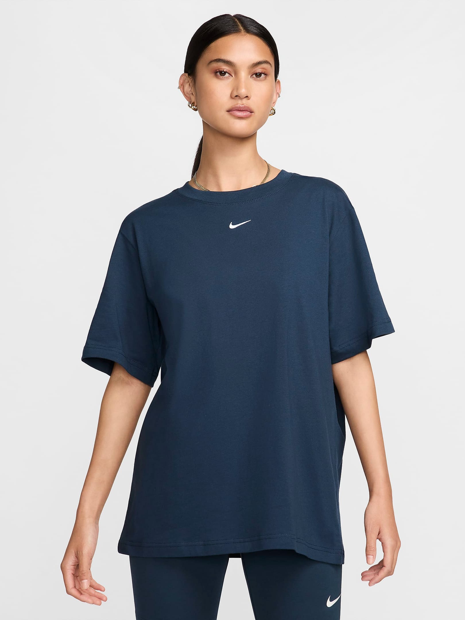 Акція на Футболка бавовняна довга жіноча Nike W Nsw Tee Essntl Lbr FD4149-478 XS від Rozetka