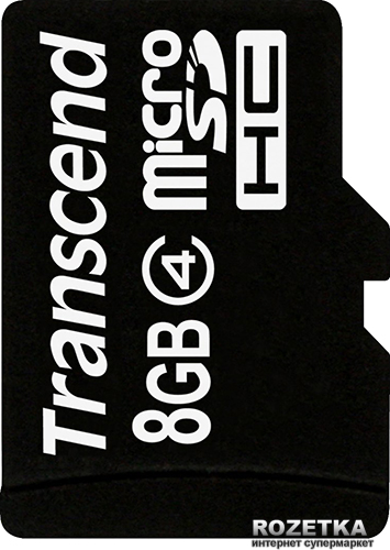 Карта памяти Transcend microSDHC 8GB Class 4 (TS8GUSDC4) – фото, отзывы ...