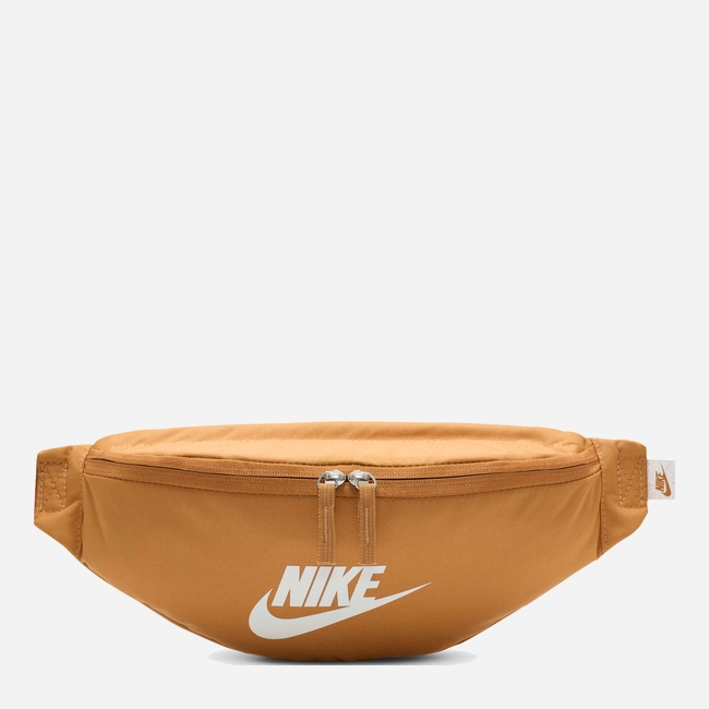 Акція на Спортивна сумка на пояс бананка тканинна Nike Heritage DB0490-224 Коричнева від Rozetka