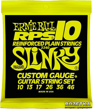 

Ernie Ball RPS Reinforced Plain RPS-10 Regular Slinky Nickel Wound (P02240)