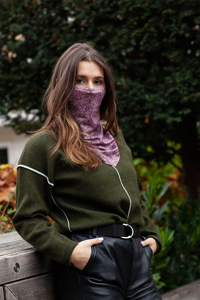 

Маска-фуляр MURAЇ Small Double knit Розовый (F028)