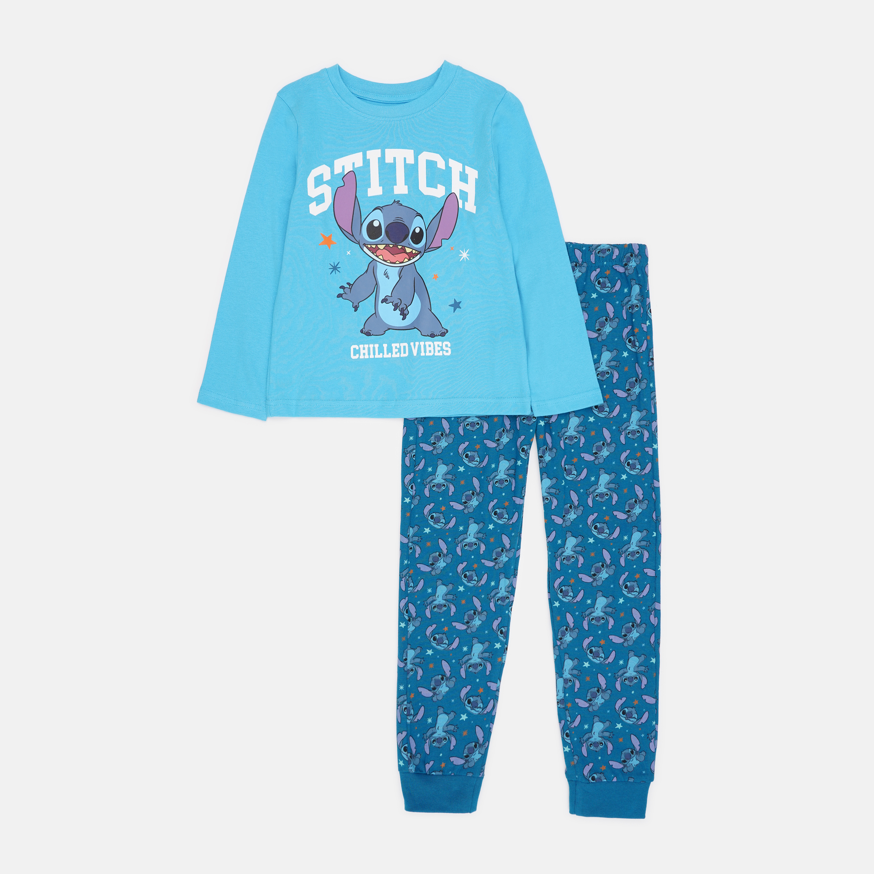 Акція на Дитяча піжама для хлопчика Disney Stitch DIS LIS 52 04 B886 128 см Синя від Rozetka