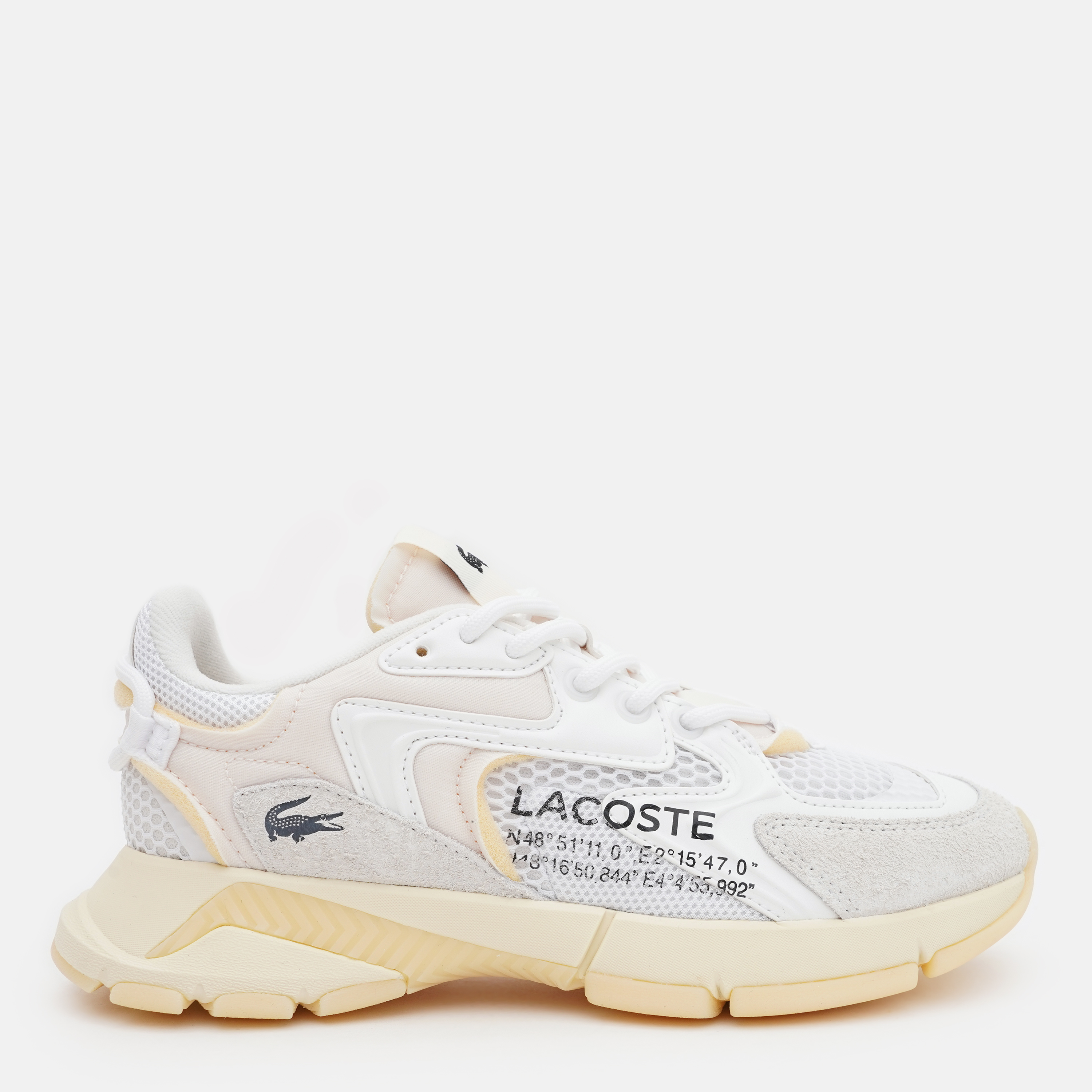 Акція на Жіночі кросівки Lacoste L003 748SFA0081-2H8 39.5 (T6) 25.4 см Wht/Lt Ylw від Rozetka