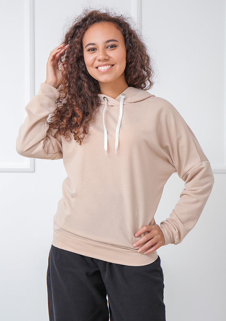 

Женский худи с капюшоном Fashion Girl "Bridge"  бежевый, Женский худи с капюшоном Fashion Girl "Bridge" 42-44 бежевый