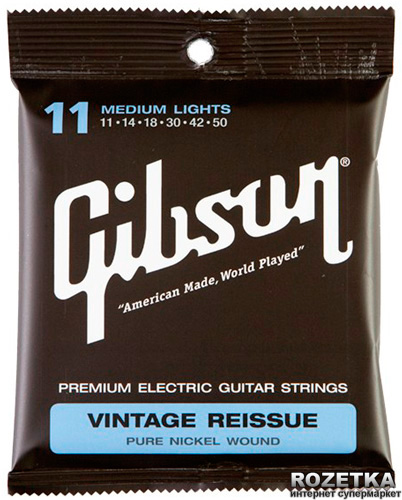 

Gibson Vintage Reissue Pure Nickel Wound Ultra Lights (11-50) (SEG-VR11)