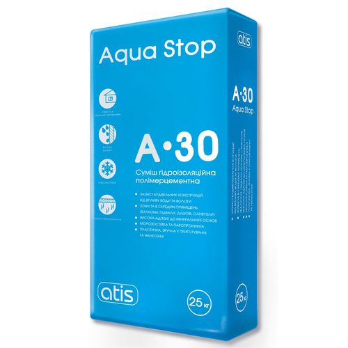 

Гідроізоляція Atis A-30 Aqua 25кг