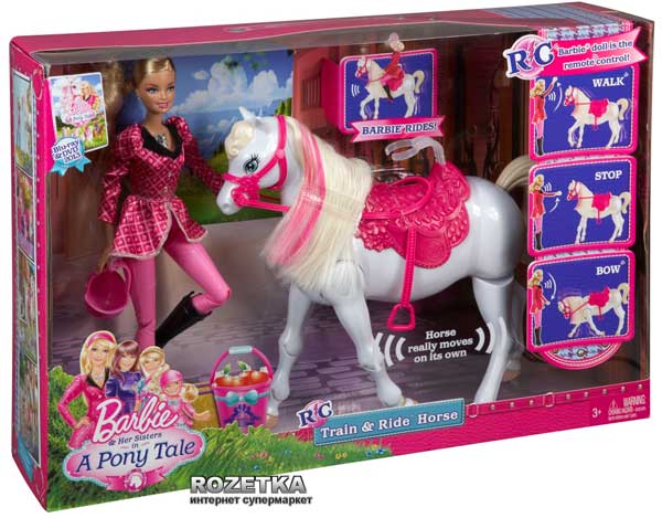Игра Раскраска Барби и Лошадь